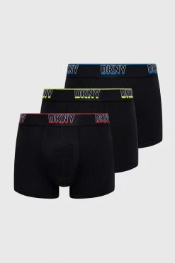 Ανδρικά Μπόξερ και σλιπ Μποξεράκια Dkny 3-pack μαύρο