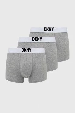 Ανδρικά Μπόξερ και σλιπ Μποξεράκια Dkny 3-pack γκρι