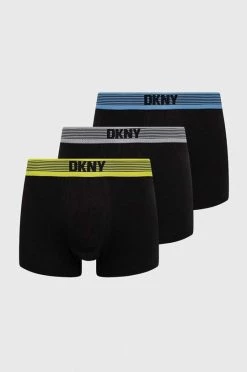 Ανδρικά Μπόξερ και σλιπ Μποξεράκια Dkny 3-pack μαύρο