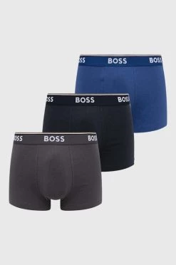 Ανδρικά Μπόξερ και σλιπ Μποξεράκια BOSS 3 - Pack ανοιχτό μπλε