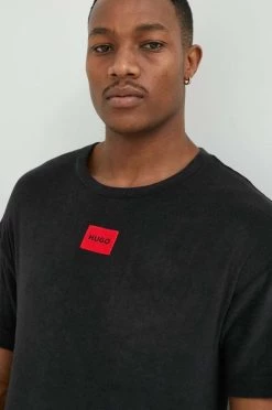 Ανδρικά Πιζάμα Μπλουζάκι πιτζάμας HUGO μαύρο -Ρούχα Εκπτώσεις unnamed file 2889