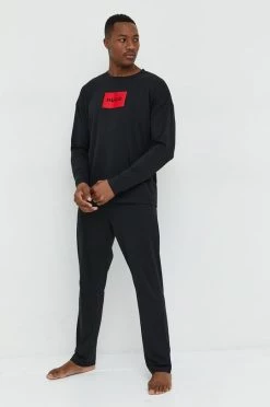 Ανδρικά Πιζάμα Πιτζάμα HUGO μαύρο