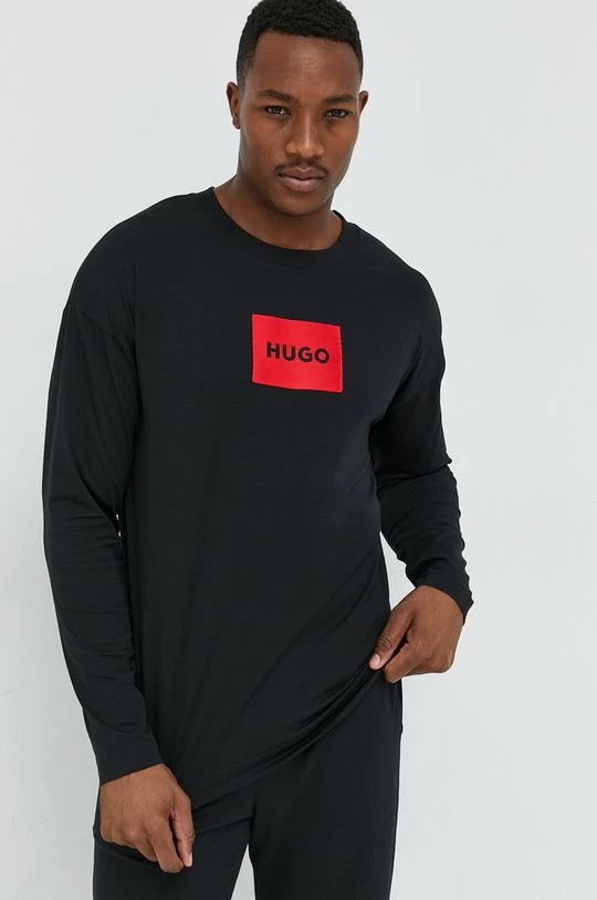 Ανδρικά Πιζάμα Πιτζάμα HUGO μαύρο 3 Ανδρικά Πιζάμα Πιτζάμα HUGO μαύρο - Image 3