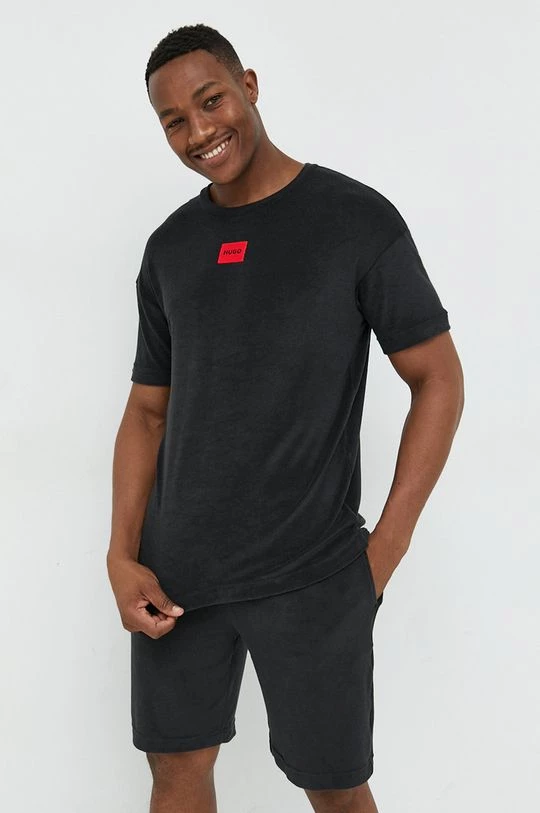 Ανδρικά Πιζάμα Πιτζάμα HUGO μαύρο 1 Ανδρικά Πιζάμα Πιτζάμα HUGO μαύρο