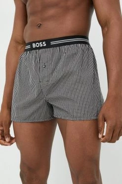 Ανδρικά Μπόξερ και σλιπ Βαμβακερό μποξεράκι BOSS 2-pack μαύρο -Ρούχα Εκπτώσεις unnamed file 2960