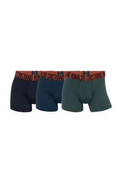 Ανδρικά Μπόξερ και σλιπ Μποξεράκια CR7 Cristiano Ronaldo 3-pack ναυτικό μπλε