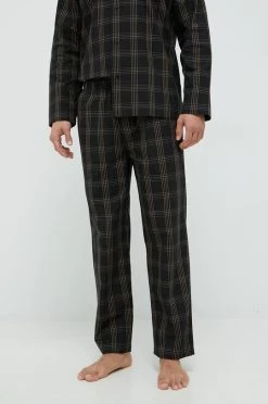 Ανδρικά Πιζάμα Βαμβακερές πιτζάμες BOSS μαύρο -Ρούχα Εκπτώσεις unnamed file 2982