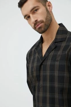 Ανδρικά Πιζάμα Βαμβακερές πιτζάμες BOSS μαύρο -Ρούχα Εκπτώσεις unnamed file 2983