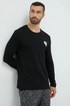 Ανδρικά Πιζάμα Βαμβακερές πιτζάμες BOSS μαύρο -Ρούχα Εκπτώσεις unnamed file 2987