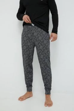 Ανδρικά Πιζάμα Βαμβακερές πιτζάμες BOSS μαύρο -Ρούχα Εκπτώσεις unnamed file 2988