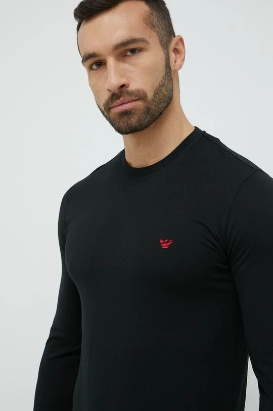 Ανδρικά Πιζάμα Βαμβακερές πιτζάμες Emporio Armani Underwear μαύρο 5 Ανδρικά Πιζάμα Βαμβακερές πιτζάμες Emporio Armani Underwear μαύρο - Image 5