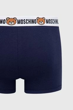 Ανδρικά Μπόξερ και σλιπ Μποξεράκια Moschino Underwear 2-pack ναυτικό μπλε -Ρούχα Εκπτώσεις unnamed file 3081
