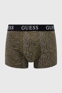 Ανδρικά Μπόξερ και σλιπ Μποξεράκια Guess 3-pack πράσινο -Ρούχα Εκπτώσεις unnamed file 3102