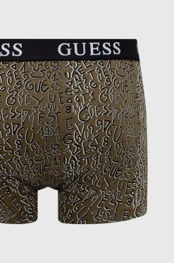Ανδρικά Μπόξερ και σλιπ Μποξεράκια Guess 3-pack πράσινο -Ρούχα Εκπτώσεις unnamed file 3105