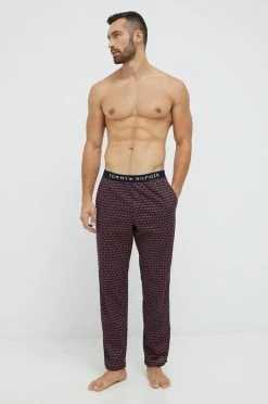 Ανδρικά Πιζάμα Βαμβακερό παντελόνι πιτζάμα Tommy Hilfiger ναυτικό μπλε