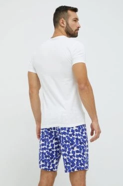 Ανδρικά Πιζάμα Βαμβακερές πιτζάμες Calvin Klein Underwear άσπρο -Ρούχα Εκπτώσεις unnamed file 3130