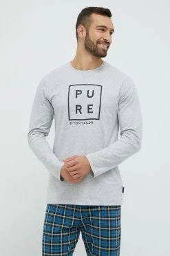 Ανδρικά Πιζάμα Βαμβακερές πιτζάμες Tom Tailor μπλε -Ρούχα Εκπτώσεις unnamed file 3154