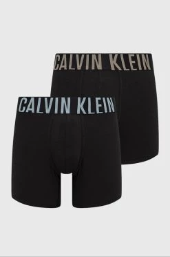 Ανδρικά Μπόξερ και σλιπ Μποξεράκια Calvin Klein Underwear 2-pack μαύρο