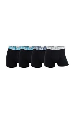 Ανδρικά Μπόξερ και σλιπ Μποξεράκια CR7 Cristiano Ronaldo 4-pack μαύρο