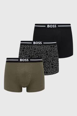 Ανδρικά Μπόξερ και σλιπ Μποξεράκια BOSS 3-pack μαύρο