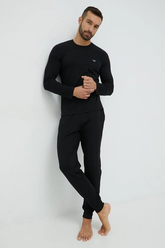 Ανδρικά Πιζάμα Πιτζάμα Emporio Armani Underwear μαύρο 1 Ανδρικά Πιζάμα Πιτζάμα Emporio Armani Underwear μαύρο