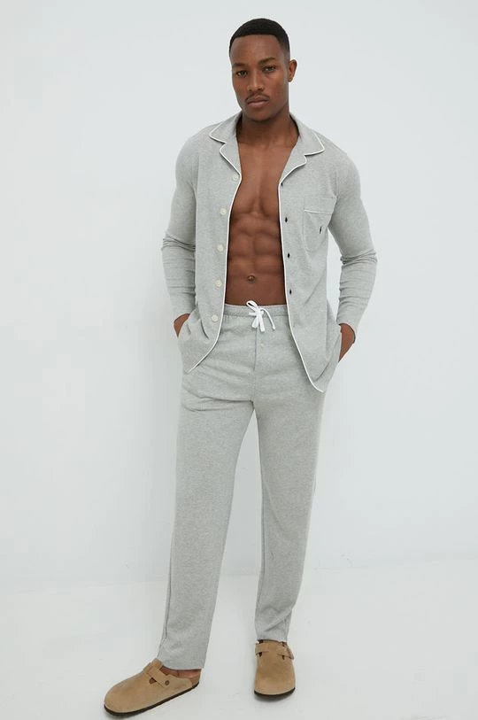 Ανδρικά Πιζάμα Βαμβακερές πιτζάμες Polo Ralph Lauren γκρι 1 Ανδρικά Πιζάμα Βαμβακερές πιτζάμες Polo Ralph Lauren γκρι