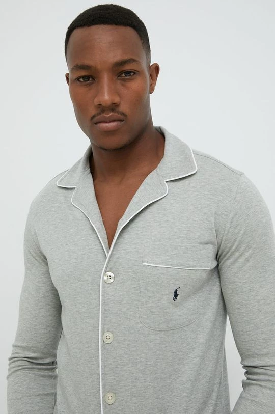 Ανδρικά Πιζάμα Βαμβακερές πιτζάμες Polo Ralph Lauren γκρι 5 Ανδρικά Πιζάμα Βαμβακερές πιτζάμες Polo Ralph Lauren γκρι - Image 5