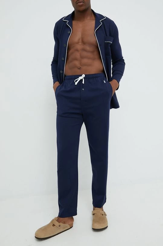 Ανδρικά Πιζάμα Βαμβακερές πιτζάμες Polo Ralph Lauren ναυτικό μπλε 4 Ανδρικά Πιζάμα Βαμβακερές πιτζάμες Polo Ralph Lauren ναυτικό μπλε - Image 4