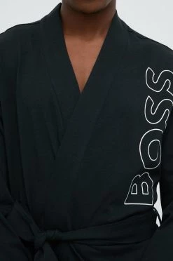 Ανδρικά Μπουρνούζια Βαμβακερό μπουρνούζι BOSS μαύρο -Ρούχα Εκπτώσεις unnamed file 3387