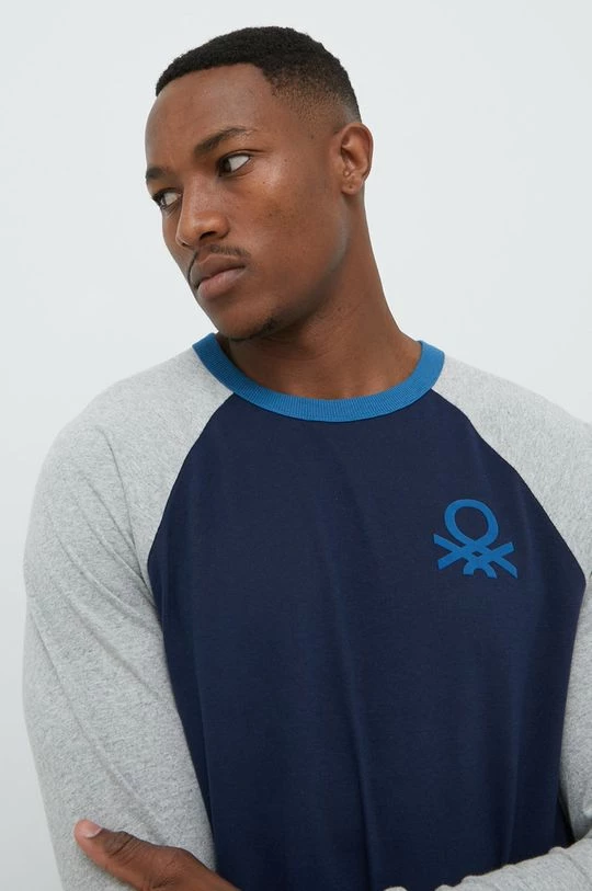 Ανδρικά Πιζάμα Βαμβακερές πιτζάμες United Colors Of Benetton ναυτικό μπλε 6 Ανδρικά Πιζάμα Βαμβακερές πιτζάμες United Colors Of Benetton ναυτικό μπλε - Image 6