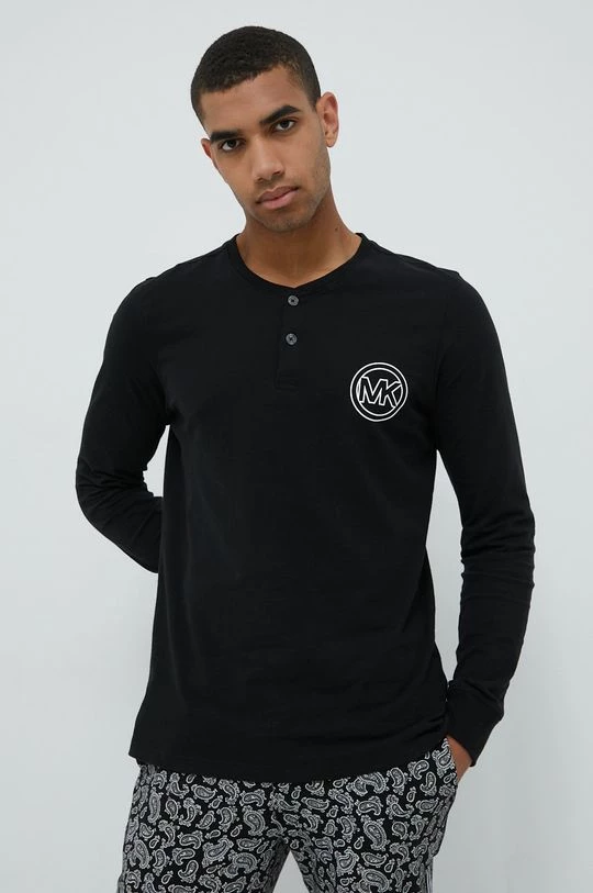 Ανδρικά Πιζάμα Βαμβακερές πιτζάμες Michael Kors μαύρο 2 Ανδρικά Πιζάμα Βαμβακερές πιτζάμες Michael Kors μαύρο - Image 2