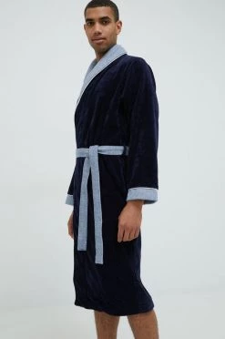 Ανδρικά Μπουρνούζια Βαμβακερό μπουρνούζι BOSS ναυτικό μπλε -Ρούχα Εκπτώσεις unnamed file 3588