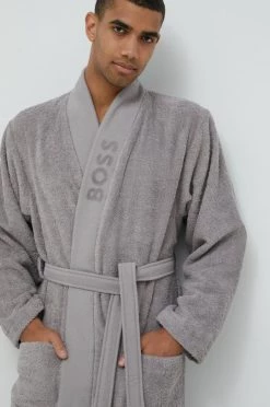 Ανδρικά Μπουρνούζια Βαμβακερό μπουρνούζι BOSS γκρι