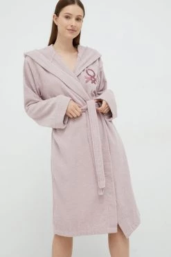 Γυναικεία Μπουρνούζια Βαμβακερό μπουρνούζι United Colors Of Benetton ροζ