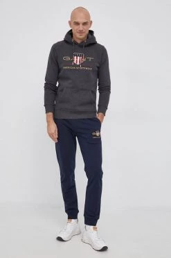 Ανδρικά Παντελόνια φόρμας Παντελόνι Gant χρώμα: ναυτικό μπλε