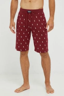 Ανδρικά Πιζάμα Βαμβακερή πιτζάμα σορτς Polo Ralph Lauren κάστανο