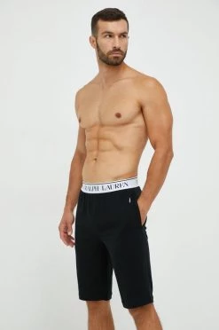 Ανδρικά Πιζάμα Σορτς πιτζάμας Polo Ralph Lauren μαύρο