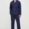 Ανδρικά Πιζάμα Βαμβακερές πιτζάμες Polo Ralph Lauren ναυτικό μπλε