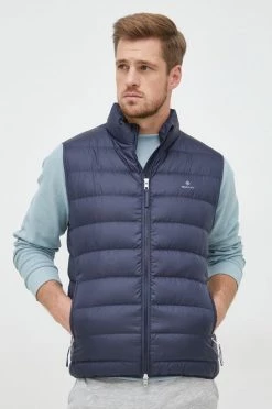 Ανδρικά Γιλέκα Αμάνικο από πούπουλα Gant χρώμα: ναυτικό μπλε