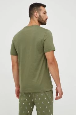 Ανδρικά Πιζάμα Βαμβακερή πιτζάμα μπλουζάκι Polo Ralph Lauren πράσινο -Ρούχα Εκπτώσεις unnamed file 3825