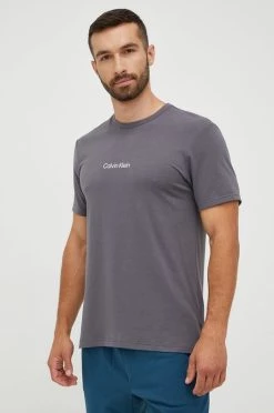 Ανδρικά Πιζάμα Μπλουζάκι πιτζάμας Calvin Klein Underwear γκρι -Ρούχα Εκπτώσεις unnamed file 3830