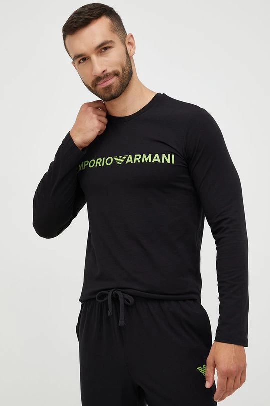 Ανδρικά Πιζάμα Πιτζάμα Emporio Armani Underwear μαύρο 3 Ανδρικά Πιζάμα Πιτζάμα Emporio Armani Underwear μαύρο - Image 3