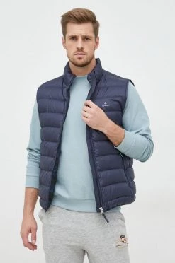 Ανδρικά Γιλέκα Αμάνικο από πούπουλα Gant χρώμα: ναυτικό μπλε -Ρούχα Εκπτώσεις unnamed file 385