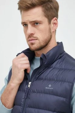 Ανδρικά Γιλέκα Αμάνικο από πούπουλα Gant χρώμα: ναυτικό μπλε -Ρούχα Εκπτώσεις unnamed file 386