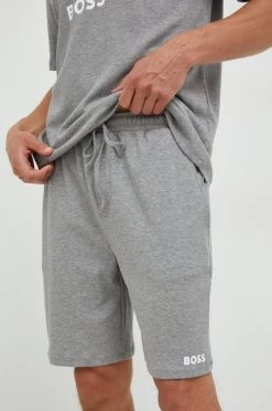 Ανδρικά Πιζάμα Βαμβακερές πιτζάμες BOSS γκρι -Ρούχα Εκπτώσεις unnamed file 3900