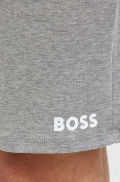 Ανδρικά Πιζάμα Βαμβακερές πιτζάμες BOSS γκρι -Ρούχα Εκπτώσεις unnamed file 3902