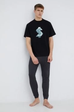 Ανδρικά Πιζάμα Πιτζάμα John Frank μαύρο