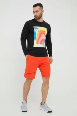 Ανδρικά Πιζάμα Μπλούζα πιτζάμας Calvin Klein Underwear μαύρο,