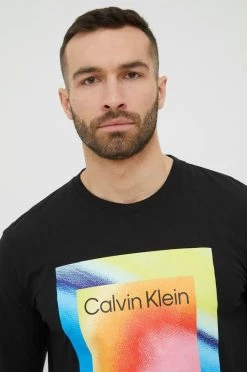 Ανδρικά Πιζάμα Μπλούζα πιτζάμας Calvin Klein Underwear μαύρο, -Ρούχα Εκπτώσεις unnamed file 3959