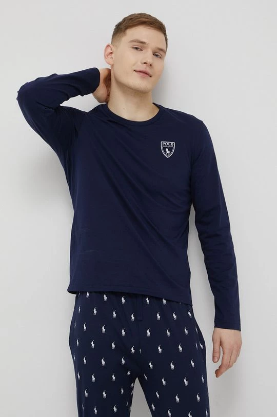 Ανδρικά Πιζάμα Βαμβακερές πιτζάμες Polo Ralph Lauren ναυτικό μπλε 2 Ανδρικά Πιζάμα Βαμβακερές πιτζάμες Polo Ralph Lauren ναυτικό μπλε - Image 2